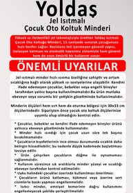 Resim YOLDAŞ Jel Isıtmalı Çocuk Oto Koltuk Minderi 15 saniyede Hızlı Isınma 