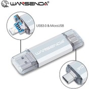 Resim Wansenda 3 In 1 Otg Usb 3.0 Flash Sürücü/tip C / Microusb Pendrive 32gb Memory Silver 256gb 1 