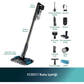 Resim Philips XC8057/01 Aqua Plus 8000 Serisi - Islak & Kuru Dik Süpürge 