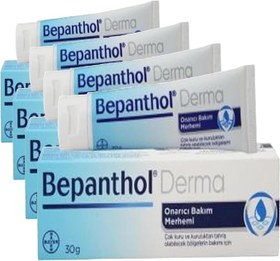 Resim Bepanthol Derma Onarıcı Bakım Merhemi 30 G (4 paketi) 