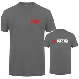 Resim Sıemnıno Djı Profesyonel Pilot Drone Erkek T-shirt Yazlık Kısa Kollu Pamuklumultı Multı 