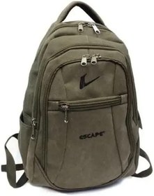 Resim Escape Kanvas Sırt Çantası Laptop Bölmeli Spor Kumaş Çanta Günlük Kullanım 307 Haki 