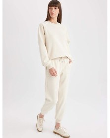 Resim DeFacto Regular Fit Jogger Eşofman Altı Basic Düz Beli Lastikli Bağcıklı Cepli V2699AZ24WNBG759 
