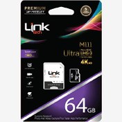 Resim M111 Premium Micro SD Ultra 64 GB Hafıza Kartı ve Adaptör Linktech