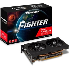 Resim POWERCOLOR Fighter Rx6500xt Oc 4gb 64bit Gddr6 (AXRX 6500XT 4GBD6-DH/OC) Ekran Kartı 