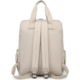 Resim Smart Bags Büyük Boy Krinkıl Kumaş Sırt Çantası-2022-1175 Bej 