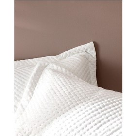 Resim Madame Coco Boulogne Çift Kişilik Kadife Yatak Örtüsü - Ekru Çok Renkli 