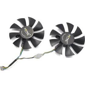 Resim Everflow Zotac GTX1060 6 GB Gtx 1070 Mini Gtx 1050TI Grafik Kartı Soğutma Fan GFY09010E12SPA GA91S2H 