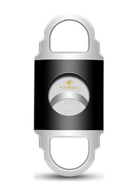 Resim Cohiba Siyah Gümüş Metal Puro Makası Kesici - Trp7091 