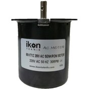Resim İkon Teknik AC SENKRON MOTOR 68 KTYZ 14 Watt 30 RPM 220 Volt 
