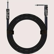 Resim Dayanıklı 10ft/20ft Elektrik Gitar Kablosu - Erkekten Dişiye Enstrüman Kablosu 1/4" Bağlantı Elemanları ile, Bas, Klavye & Amplifikatör Ses için Esnek Yuvarlak Kablo - Siyah, Düzenleyici Kauçuk Bantlarla, Elektrik Gitar Aksesuarları 