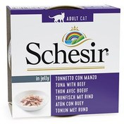 Resim Schesir C141 Jelly Ton Balıklı ve Sığır Etli Jöleli Kedi Konservesi 85 Gr 