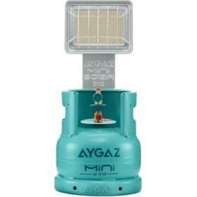 Resim Mini Soba Eko, Kamp Sobası, Seramik Taş Doku, Entegre Regülatör, Hassas Musluk Ayarlı Kamp Sobası Gazlı, Kolay Musluk Montajı, 1,4 Kw Isı Gücü 