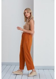 Resim Basic Model Bol Paça 2 İplik Eşofman Altı Camel-camel Camel 