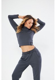 Resim Lesa Wear Soft Touch Balıkçı Yaka Bluz Antrasit Antrasit 