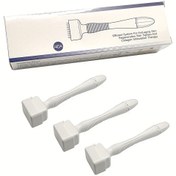 Resim 3 adet Paslanmaz Çelik Dema Damga Mikro İğneleme Yüz Aracı - Kollajen Artırma ve Hafif Bej Esneklik için 0.25mm İğneler, Manuel İşlem, Kokusuz, Pil Gerektirmez, Evde Cilt Bakım Cihazı 
