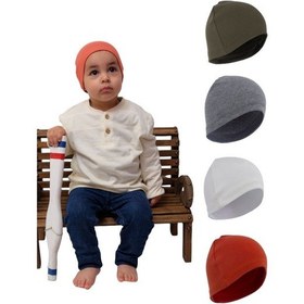 Resim Bebek & Çocuk Pamuk Bere 4'lü Set Yumuşak Ve Hassas %100 Pamuk Çok Renkli 