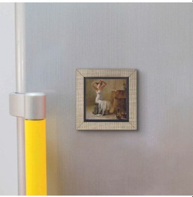 Resim Banyo Sonrası Theodore Jacques Ralli, 1901 Baskılı Mdf Magnet 7x7 47 