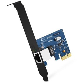 Resim Ugreen Gigabit 10/100/1000 PCI Express Harici RJ45 Ethernet Ağ Kartı Açık Mavi 