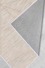 Resim Rovigo Dijital Baskı Yıkanabilir Kaymaz Taban Salon Halısı RVG1248, Bej, 160 x 230 