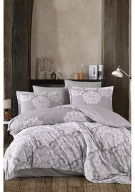 Resim Clasy Ranforce Nevresim Takımı Çift Kişilik Tabula V1 Gri Gri 