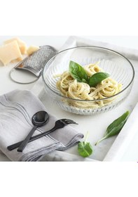 Resim LAV Tokyo Cam Salata Kasesi Tekli Ekstra Büyük 2600 ml Yuvarlak (Sunum Kasesi , Hazırlık Kasesi) 
