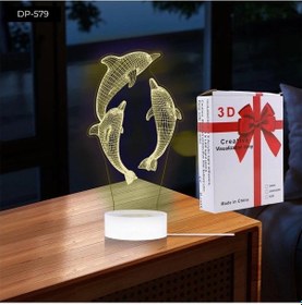 Resim Büro Ev Ofis Hediyesi İçin Yunus Şekilli Gece Lambası Diğer 