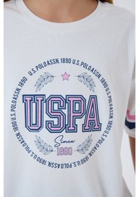 Resim U.s. Polo Assn. Kız Çocuk Beyaz Şort Takım Beyaz 