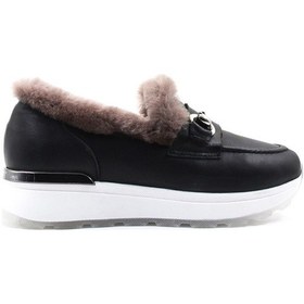 Resim Hakiki Deri Kürklü Kadın Casual Ayakkabı 757kza24501 001 