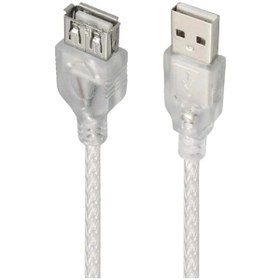 Resim Usb Uzatma Kablosu 50 Cm Şeffaf Usb 2.0 Uzatma Kablo Rodevino 