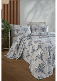 Resim Baskılı Pike Takımı Tek Kişilik Santo Mavi Mavi 