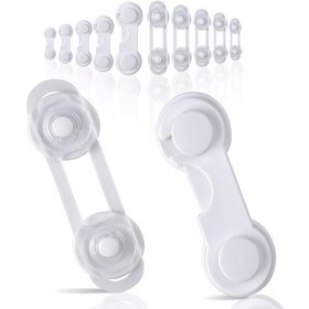 Resim 10 Adet Çocuk Güvenliği Çok Amaçlı Kilit ve Kapak Emniyet Seti Çok Renkli 