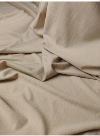 Resim Bej Renkte İnterlok Örme Kumaş En: 160cm-10662 Renkli 