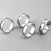 Resim 4 Adet Yuvarlak Yumurta Tarta Halkaları, Paslanmaz Çelik Omlet Kalıbı Seti, Deliksiz Fransız Kule Halka Kalıpları, Yumurtalar ve Pişirme için Uygun Pasta Araçları - Evde Aşçılık ve Bayram Kutlamaları için İdeal Mutfak Gereçleri, Şükran Günü için Mükemmel 