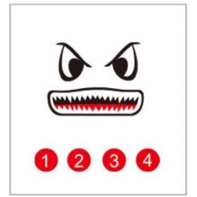 Resim DJI Mavic Pro Kuş Kaçıran Köpekbalığı Göz Çıkartma Model5 