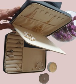 Resim Sosse Box Takı Dolabı Düzenleyici Kutu, Küpe Kolye Yüzük Bilezik Saat Takı Standı Askısı Kutu 