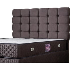 Resim Setaymobilya Baza, Duke Çift Kişilik Antrasit Baza + Başlık + Deluxe Yatak 