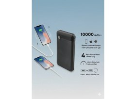Resim Kensa Kp-32 10000 Mah Powerbank Tam Kapasite Taşınabilir Şarj Cihazı 