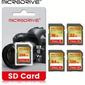Resim MICRODRIVE SD Bellek Kartı, Class10 U3 UHS-I 16GB/32GB/64GB/128GB/256GB, 4K HD Kamera için SD Kart 