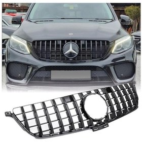 Resim Mercedes Ml W166 Ön Panjur Parlak Siyah 2013-2015 