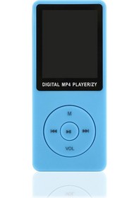 Resim Monyee Ultra İnce Ekranlı Mp3 Çalar, Harici Hoparlörlü, Mavi Renk, 64gb Tf Kart Desteği 