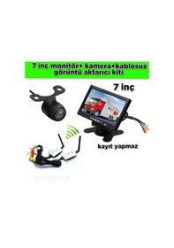 Resim 7 İnç Monitör+kamera+wifi Set 12v Kayıt Yapmaz 