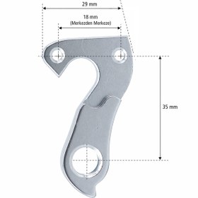 Resim QRD Kadro Kulağı 37 Alüminyum CNC (Carraro Gravel,Big vb.) 