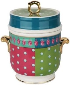 Resim Lucky Art Estelle Bone Kulplu Kavanoz 16 cm 