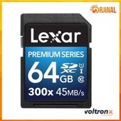 Resim Lexar Premium 64Gb Sd Hafıza Kartı C10 U1 300X 45Mb/Sn 