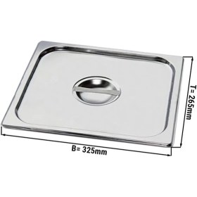 Resim Gastronom Kapak 1/2 Gri / Tek Ebat 