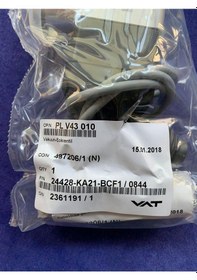 Resim VAT 24428-KA21-BCF1 Pnömatik Vacuum Angle Valve DN 25 - Havalı Aç 