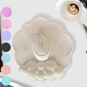 Resim 2 adet XWLR Bulut Şekilli Fare Pedleri ile Bilek Desteği - Ergonomik Hafıza Köpüğü Dinlenme, Kaymaz PU Taban, Oyun ve Ev Ofisi Kullanımı için Pürüzsüz Yüzey, Beyaz 