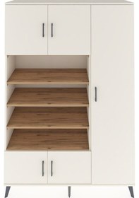 Resim Hyperion Dolap 11 Raflı 5 Kapaklı 132x44x195 Aytaşı-aytaşı/çam Aytaşı 