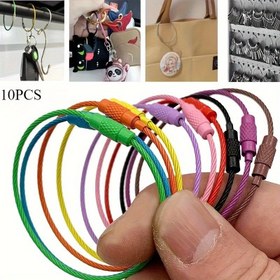 Resim 10 adet Canlı Paslanmaz Çelik Karabin Kilitleri - Hızlı Çıkarma Klipsleri, Dayanıklı Çinko Alaşımlı, Çeşitli Renkler, Açık Hava Maceraları için İdeal, Güvenli Anahtar ve Aksesuar Organizasyonu, Güvenli Anahtarlık Aksesuarları 